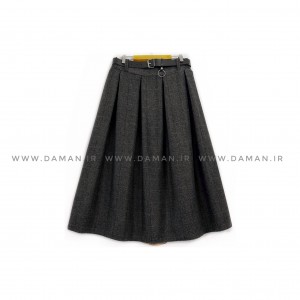 دامن پشمی با کمربند قد 80  کد (P )