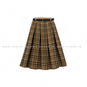 دامن پشمی با کمربند قد 80  کد (P 20)