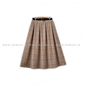 دامن پشمی با کمربند قد 80  کد (p 42)