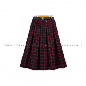 دامن پشمی با کمربند قد 80  کد (p 57)