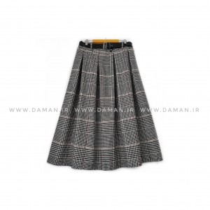 دامن پشمی با کمربند قد 80  کد (p )