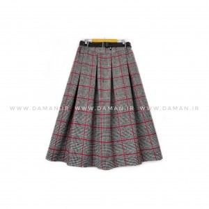 دامن پشمی با کمربند قد 80  کد (p )