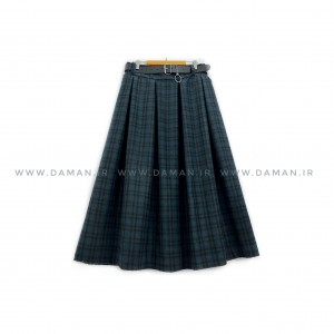 دامن پشمی با کمربند قد 80  کد (445)
