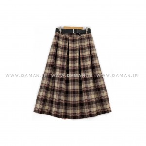 دامن پشمی با کمربند قد 80  کد (p 17)