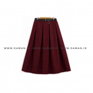 دامن پشمی با کمربند قد 80  کد (p 37)