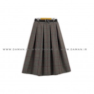 دامن پشمی با کمربند قد 80  کد (5041)
