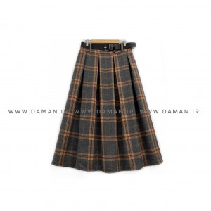 دامن پشمی با کمربند قد 80  کد (p 59)