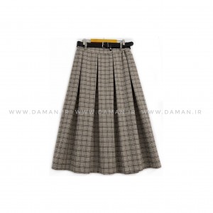 دامن پشمی با کمربند قد 80  کد (p 40)