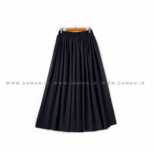 دامن حریر مشکی    قد 90 کد (22)
