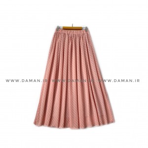 دامن حریر   گلبهی    قد 90 کد (22)