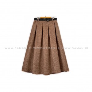 دامن پشمی با کمربند قد 80  کد (S 208)