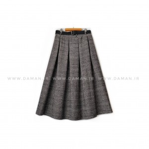 دامن پشمی با کمربند قد 80  کد (S 101)