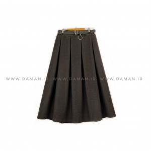 دامن پشمی با کمربند قد 80  کد (S 102)