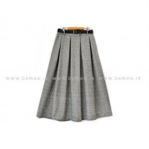دامن پشمی با کمربند قد 80  کد (S 203)
