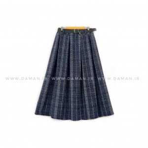 دامن پشمی با کمربند قد 80  کد (S 544)