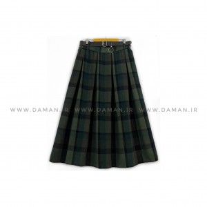 دامن پشمی با کمربند قد 80  کد ( S 401 )