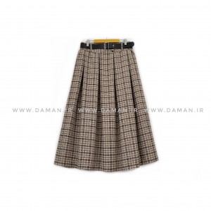 دامن پشمی با کمربند قد 80  کد (  S 566 )