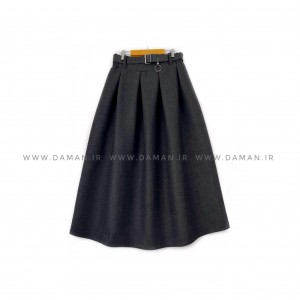 دامن پشمی با کمربند قد 80  کد (  S494)