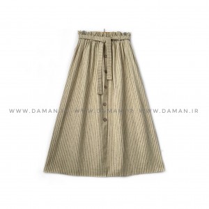دامن جلو دکمه پشمی  قد 90  كد (D 009)