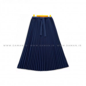 دامن پلیسه سرمه ای   قد 80  كد (288)
