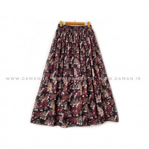 دامن گلدار  قد 90 کد (H096)