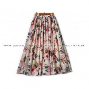 دامن گلدار  قد 90 کد (H043)