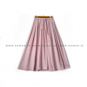 دامن   صورتی  قد ۸۰  کد (555)