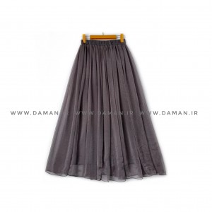 دامن حریر طوسی   قد 90