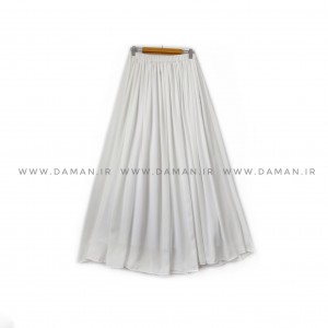 دامن حریر  سفید  قد 90