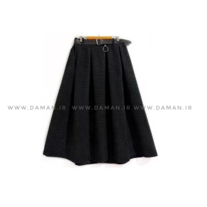 دامن مخمل با کمربند قد 80  کد (3000)