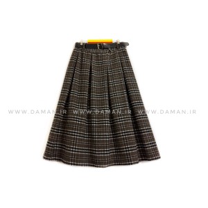 دامن پشمی با کمربند قد 80  کد (p 901)