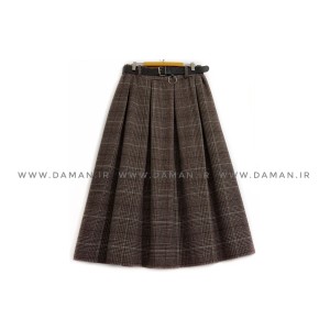 دامن پشمی با کمربند قد 80  کد (p 905)