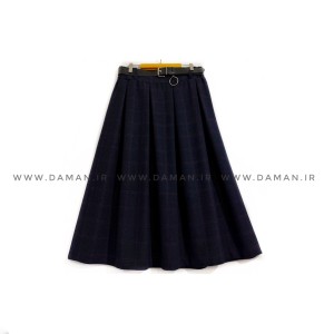 دامن پشمی با کمربند قد 80  کد ( p 911)