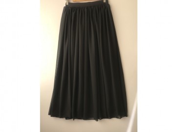 دامن حریر مشکی  قد 90