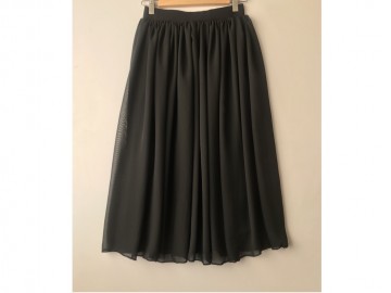 دامن حریر مشکی  قد 75