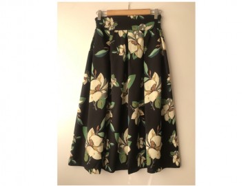 دامن پيلي دار گلدار قد 80  کد ( 1 )