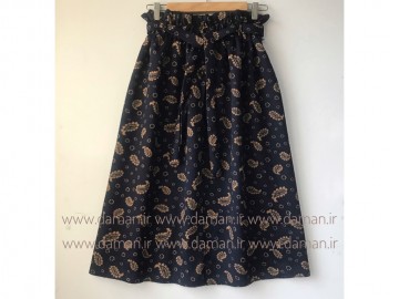 دامن جلو دکمه گلدار کد (  107 )