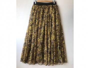 دامن حریر گلدار  قد 90 کد (45)