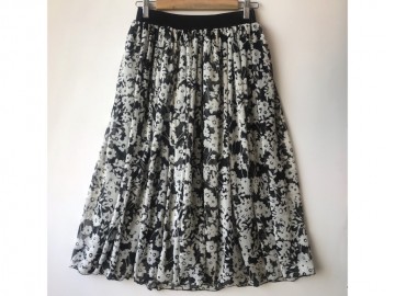 دامن حریر گلدار  قد 75  کد (19)