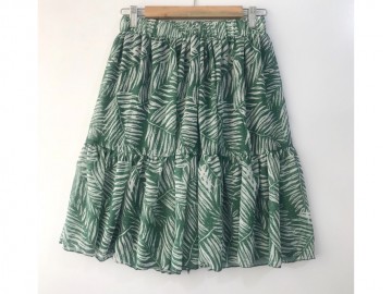 دامن حریر گلدار  قد 55  کد (211)