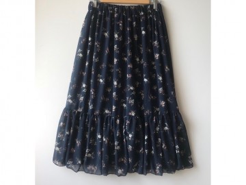 دامن حریر گلدار  قد 75  کد (97)