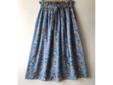 دامن حریر گلدار  قد 75 کد (259)