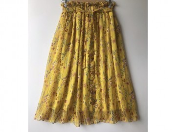 دامن حریر گلدار  قد 75 کد (247)