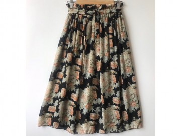 دامن حریر گلدار  قد 75 کد (241)