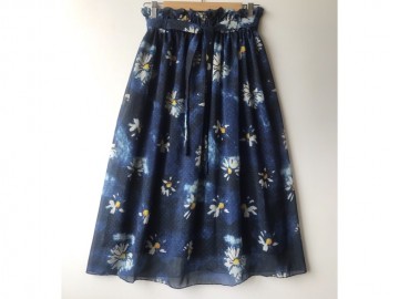 دامن حریر گلدار  قد 75 کد (227)