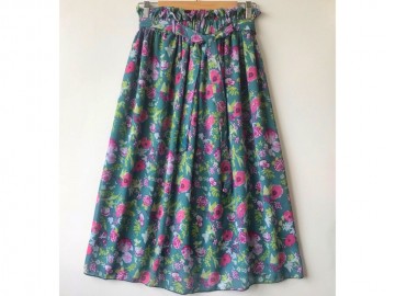 دامن حریر گلدار  قد 75 کد (271)