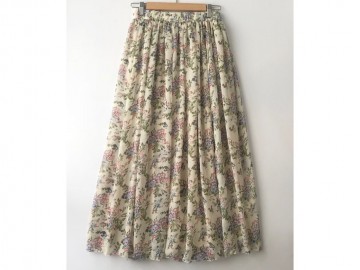 دامن حریر گلدار  قد 90 کد (275)