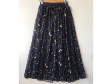 دامن حریر گلدار  قد 90 کد (14)