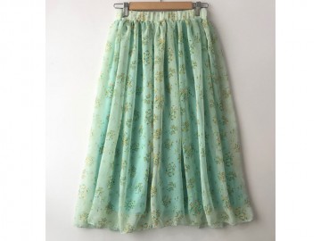 دامن حریر گلدار  قد 75  کد (280)