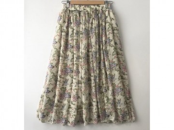 دامن حریر گلدار  قد 75  کد (275)